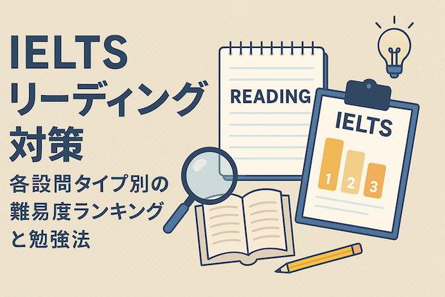 IELTSリーディング対策: 各設問タイプ別の難易度ランキングと勉強法