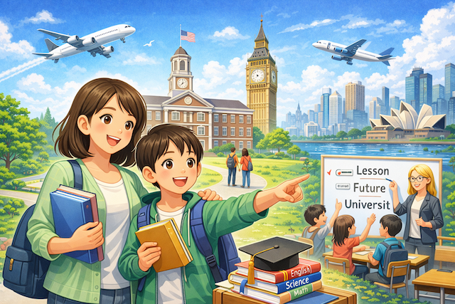 3か月以上の長期親子留学｜進学準備にも対応