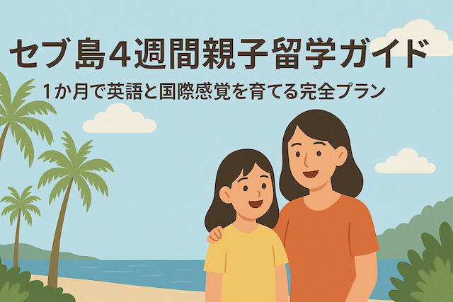 セブ島4週間親子留学ガイド:1か月で英語と国際感覚を育てる完全プラン