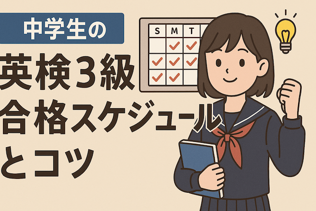 中学生の英検3級合格スケジュールとコツ