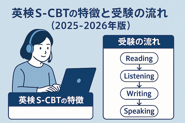 英検S-CBTの特徴と受験の流れ(2025-2026年版)