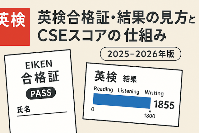 英検合格証・結果の見方とCSEスコアの仕組み(2025-2026年版)