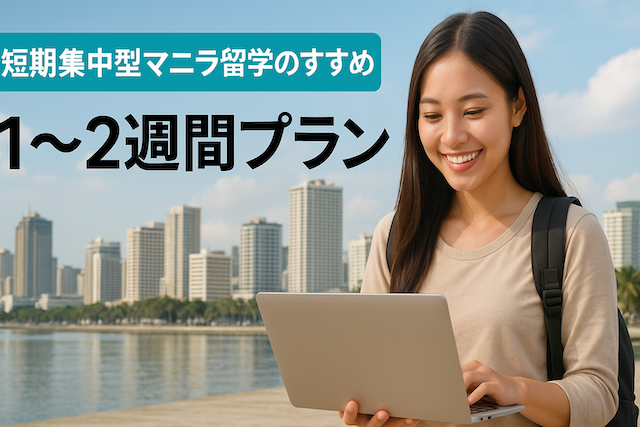 短期集中型マニラ留学のすすめ(1〜2週間プラン)