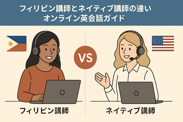 フィリピン講師とネイティブ講師の違い:オンライン英会話ガイド