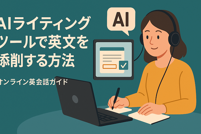 AIライティングツールで英文を添削する方法：オンライン英会話ガイド
