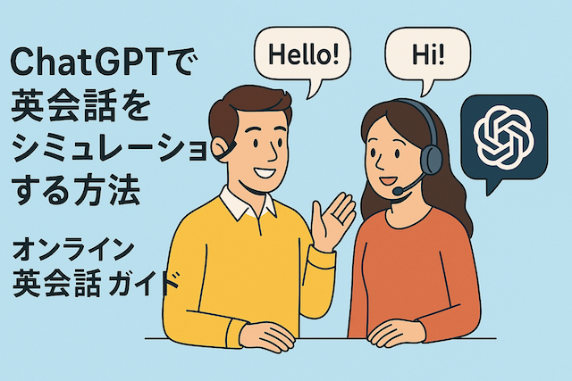 ChatGPTで英会話をシミュレーションする方法:オンライン英会話ガイド