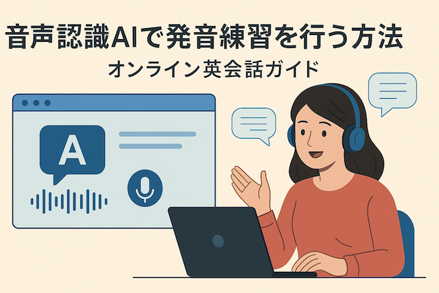 音声認識AIで発音練習を行う方法:オンライン英会話ガイド