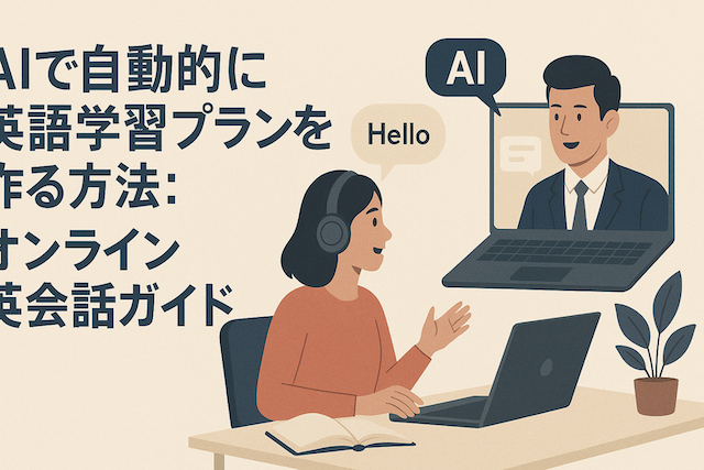 AIで自動的に英語学習プランを作る方法:オンライン英会話ガイド