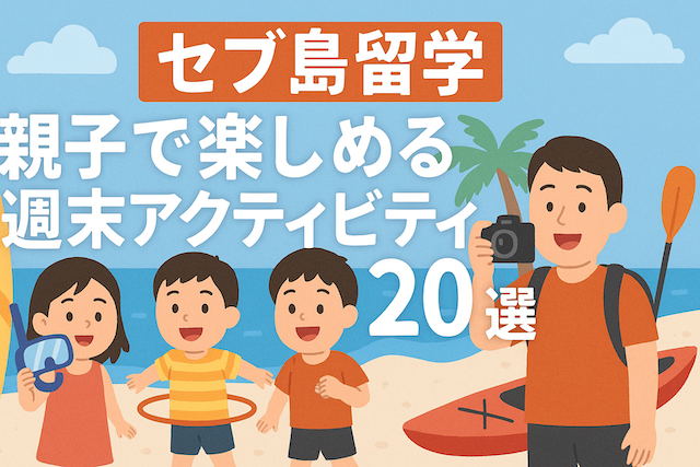 セブ島留学 親子で楽しめる週末アクティビティ20選