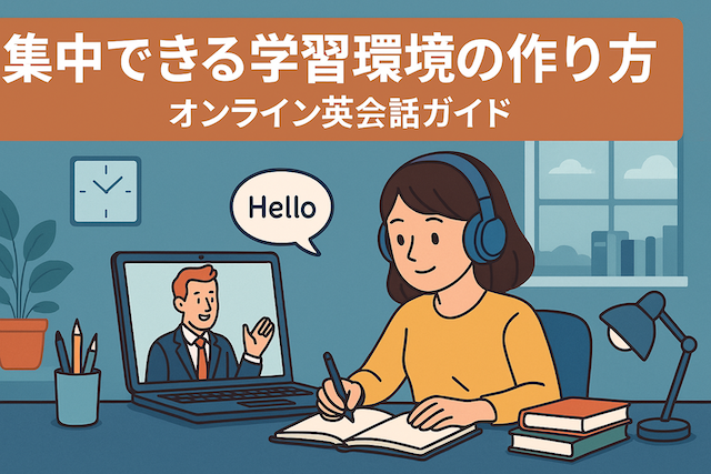 集中できる学習環境の作り方｜オンライン英会話ガイド