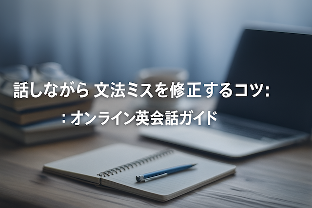 話しながら文法ミスを修正するコツ:オンライン英会話ガイド