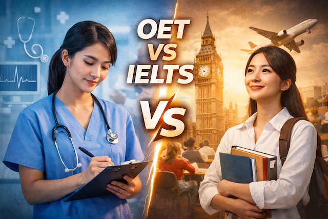 OETとIELTSの違い｜看護師はどちらを選ぶべきか？