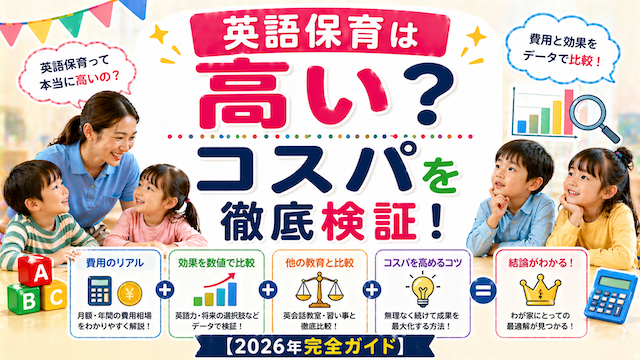 英語保育は高い？コスパを徹底検証【2026年完全ガイド】