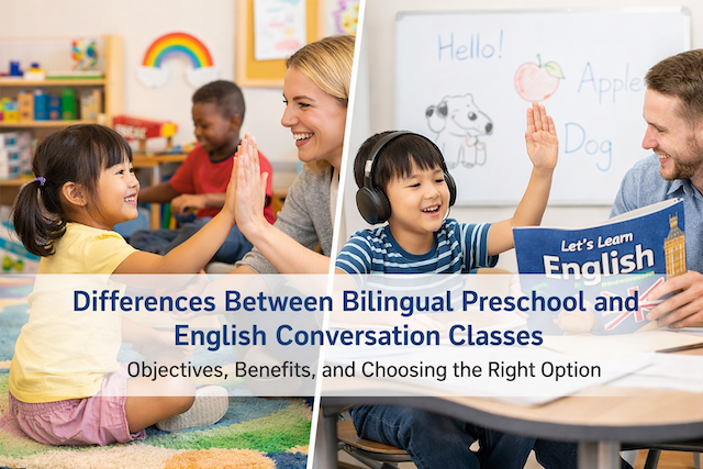 英語保育と英会話教室の違いとは？目的・効果・選び方まで完全ガイド