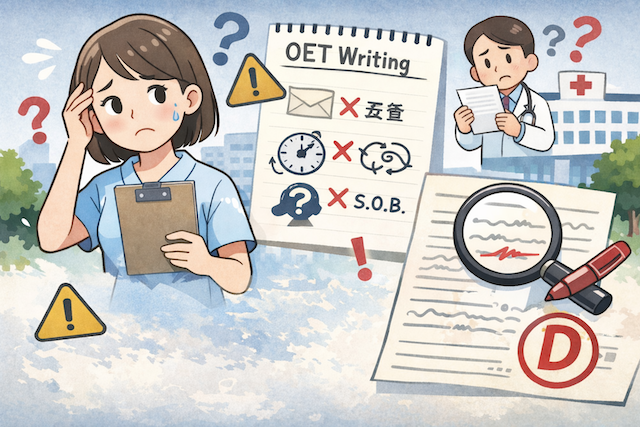 OET Writingで減点される理由トップ10 看護師がやりがちなミス