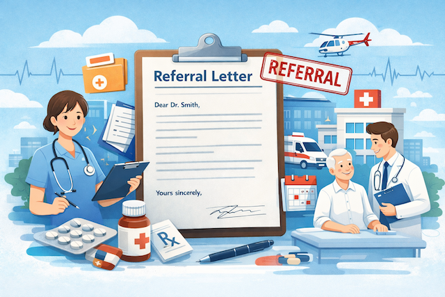 OET紹介状 Referral Letterの書き方テンプレ【完全ガイド】