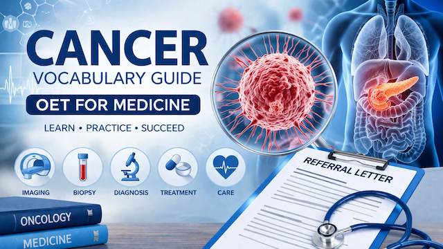Cancer（がん）ボキャブラリー完全ガイド【OET for Medicine対策】