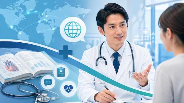 医師が使う英語フレーズ集：医療英語ガイド【2026年版】